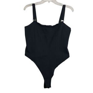 H&M Women's Large Black Body Suit, No Sleeves, Spaghetti Straps